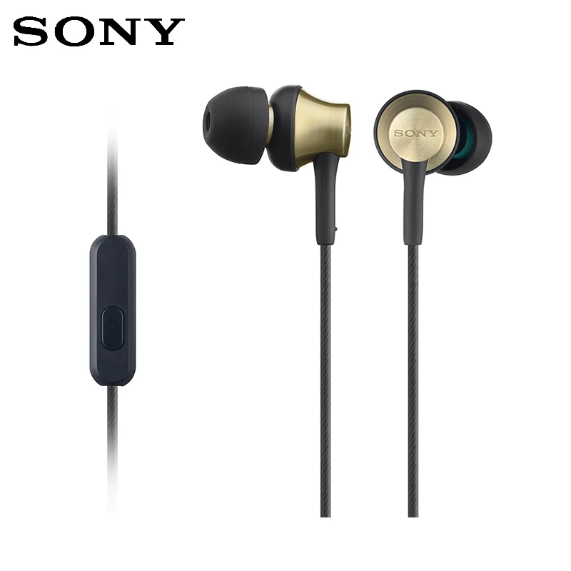 Золотой Sony MDR-EX650AP наушники в ухо типа бас шумоподавление умственная музыка удовольствие - Цвет: Золотой