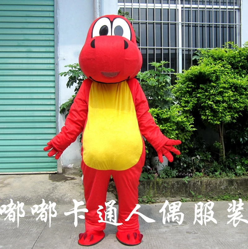 as show Маскарадный костюм динозавра Супер Марио Yoshi Вечерние платья - Цвет: as show