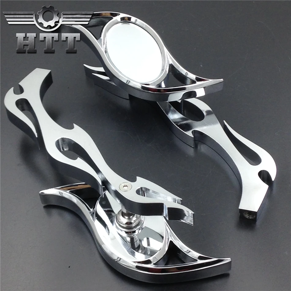 Запчасти для мотоциклов хромированное ходовое зеркало на заказ подходит Honda Suzuki