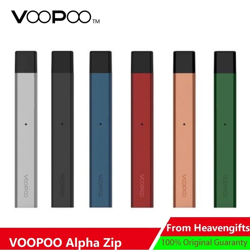 Комплект VOOPOO Alpha Zip Pod с аккумулятором 250 мАч и 1 мл Pod и 1.8ohm катушка супер легкий Pod ручка системы комплект Vs Drag Nano