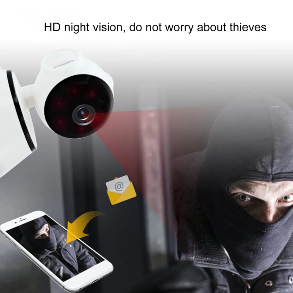 LESHP видеоняня мини IP камера 720P HD 3 6 мм Беспроводная умная WiFi детская Аудио запись