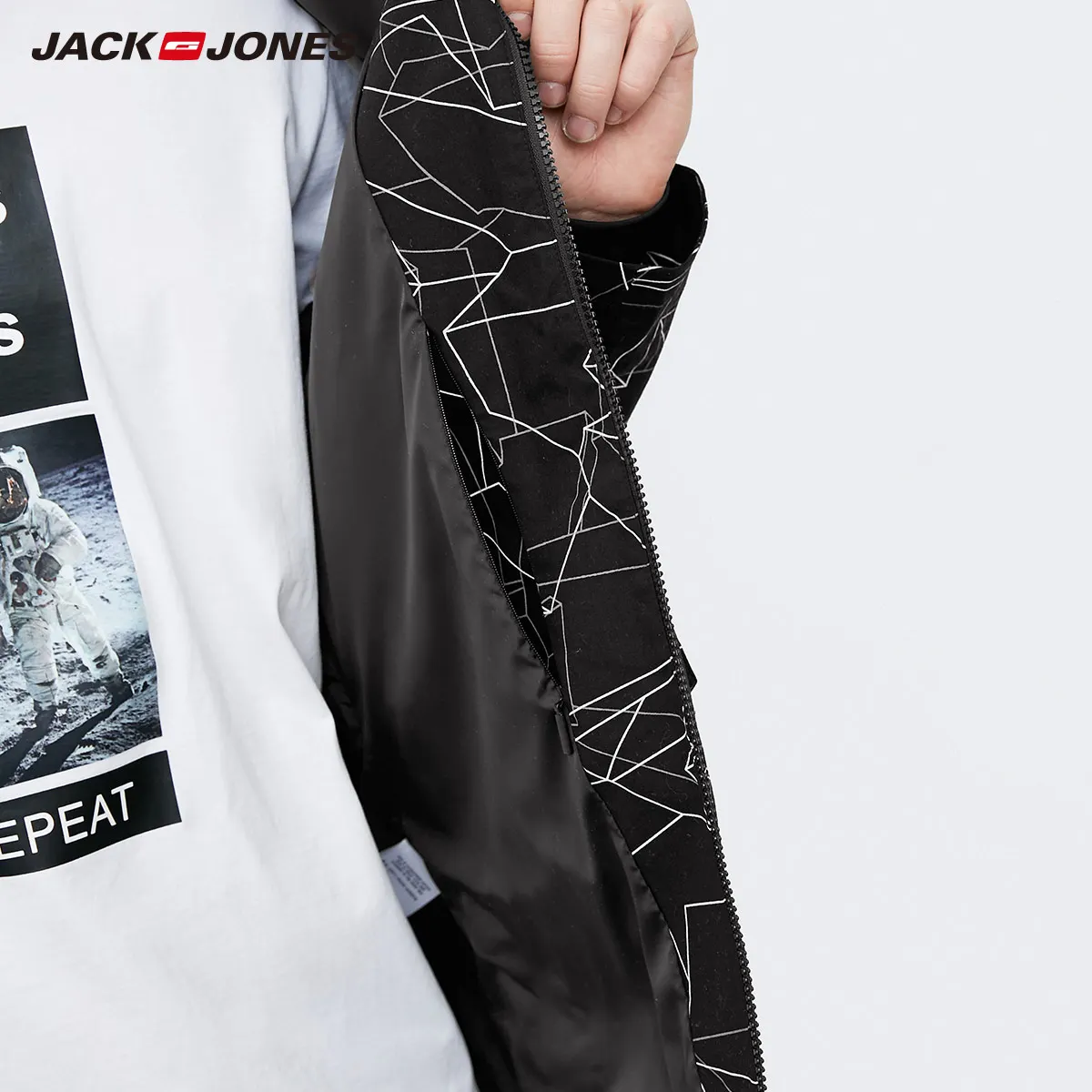 Jack Jones men hooded coat jacket windproof | 218121517 Мужская одежда