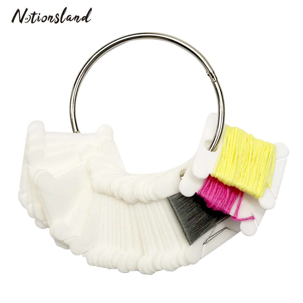 Пластиковый шпульки для ниток карта нити вышивки крестом держатель хранения