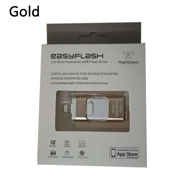 I flash драйвер usb drive HD флешки Lightning данных для iphone iPad Ipod IOS Android USB накопитель ПК/Mac 16