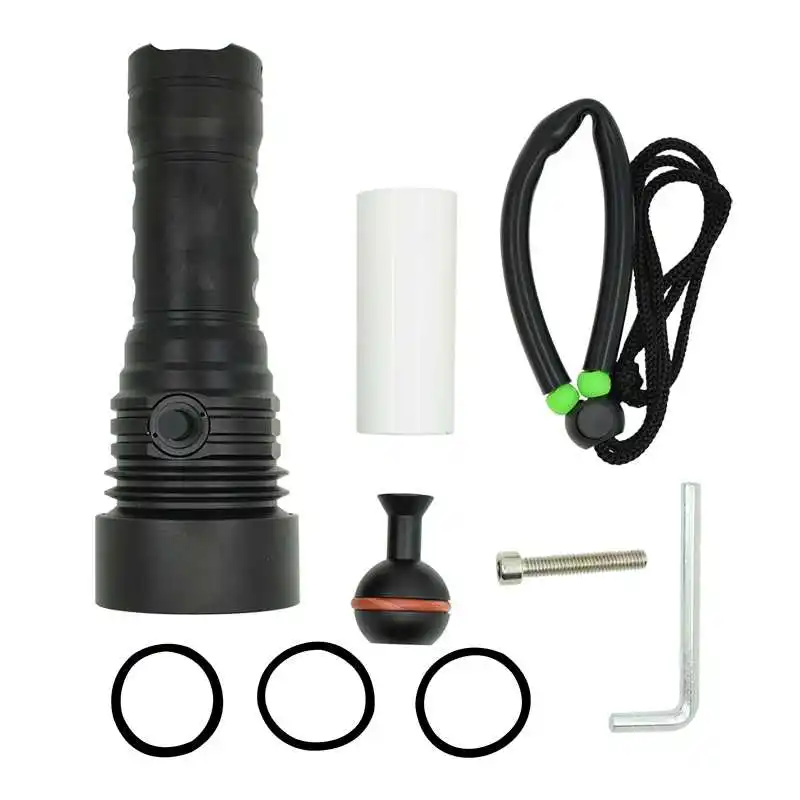 Профессиональный фонарик для дайвинга водонепроницаемый XM-L2 светодиодный