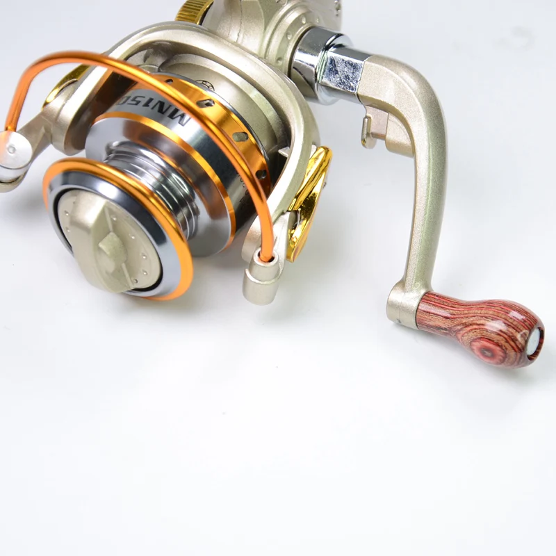 Катушка спиннинга MN150 с 10 подшипниками 5 5: 1 нейлоновая 66 материалов|mini spinning reel|mini