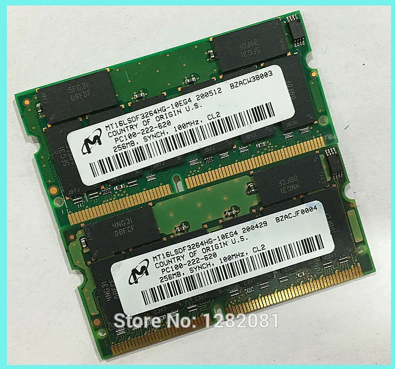 SD512MB 2x256MB SDRAM PC100 100MHz 144pin Sodimm Laptop Memory RAM | Компьютеры и офис