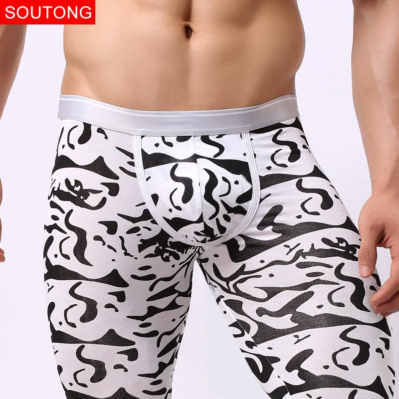 Теплые Мужчины Термобелье Мягкая Модальные Лонг Джонс Кальсоны qk05 | Мужская