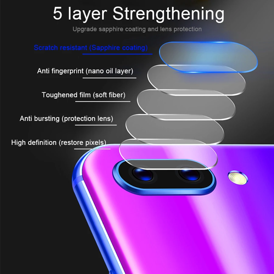 Стекло для камеры Huawei honor 10 lite пленка объектива huavei honoe светозащитная камер
