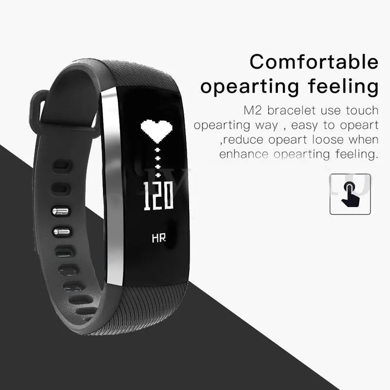 Smart Bracelet Fitness Tracker Heart Rate Blood Pressure Monitor Call Reminder Wristband for Android iOS System | Электроника