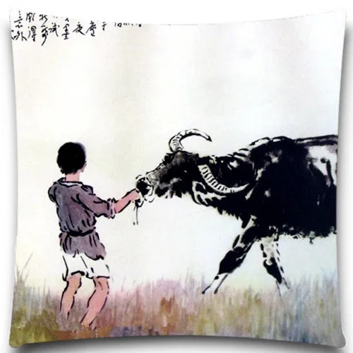 Квадратный чехол из хлопка и полиэстера декоративный в ковбойском стиле с