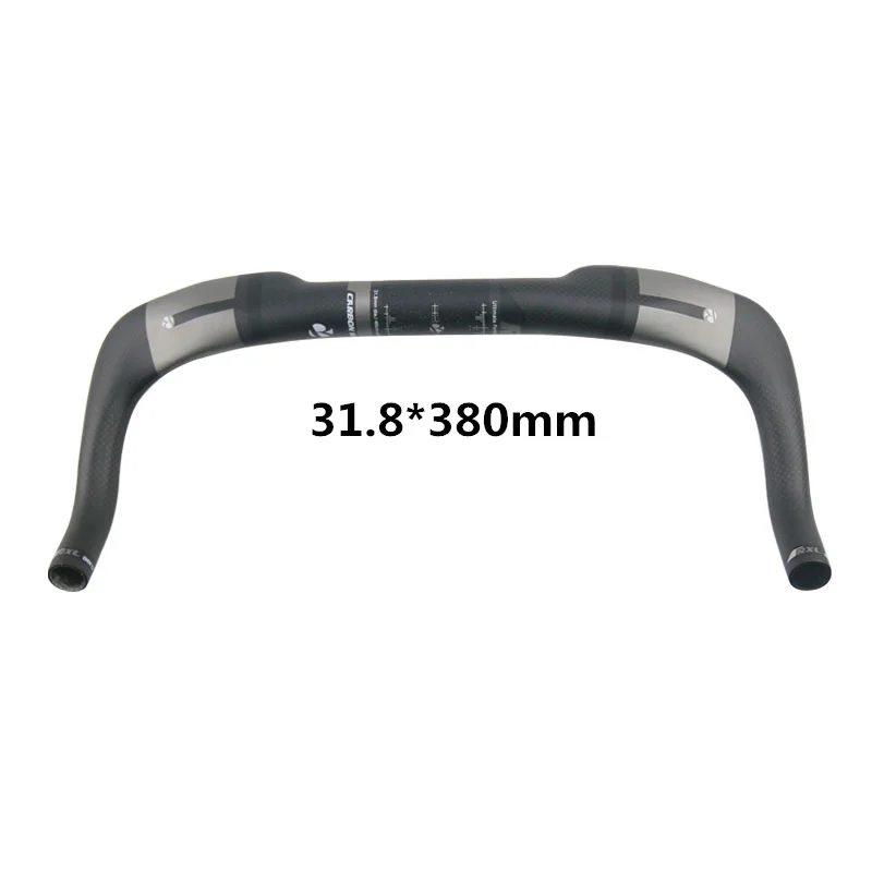 380mm RXL SL велосипед Aero TT руль 400/420/440 дорожный руль управления для триатлона рупор труба из углеродистого волокна 3K матово-серый углеродного волокна 31,8 мм ТТ баров - Цвет: 380mm