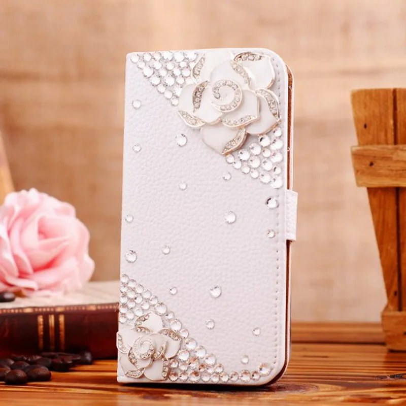 Новые Полусапоги с блестящими пуговицами камелии флип чехол для iPhone X 5S 6s 7 8 плюс