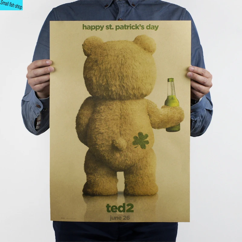 Ted универсальная картина американская комедийная пленка украшение для дома крафт-фильм плакат рисунок ядро наклейки на стену