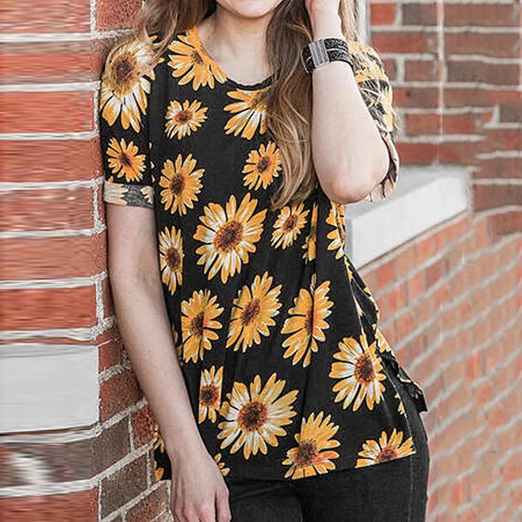 Бесплатная Страусиная Женская Праздничная футболка с коротким рукавом и круглым