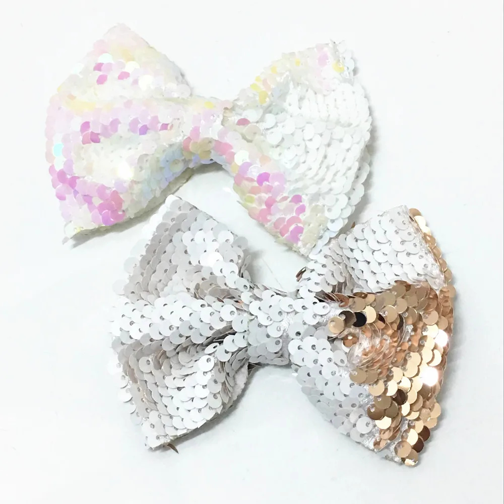 30 шт./лот, 4 ''блесток Spangle Луки, волос бантом для одежды и головных уборов оголовье аксессуары для волос