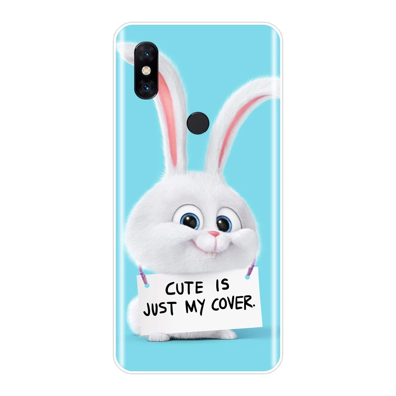 Милые чехлы для телефонов с изображением животных Xiaomi Mi Max 1 2 3 мягкий силиконовый