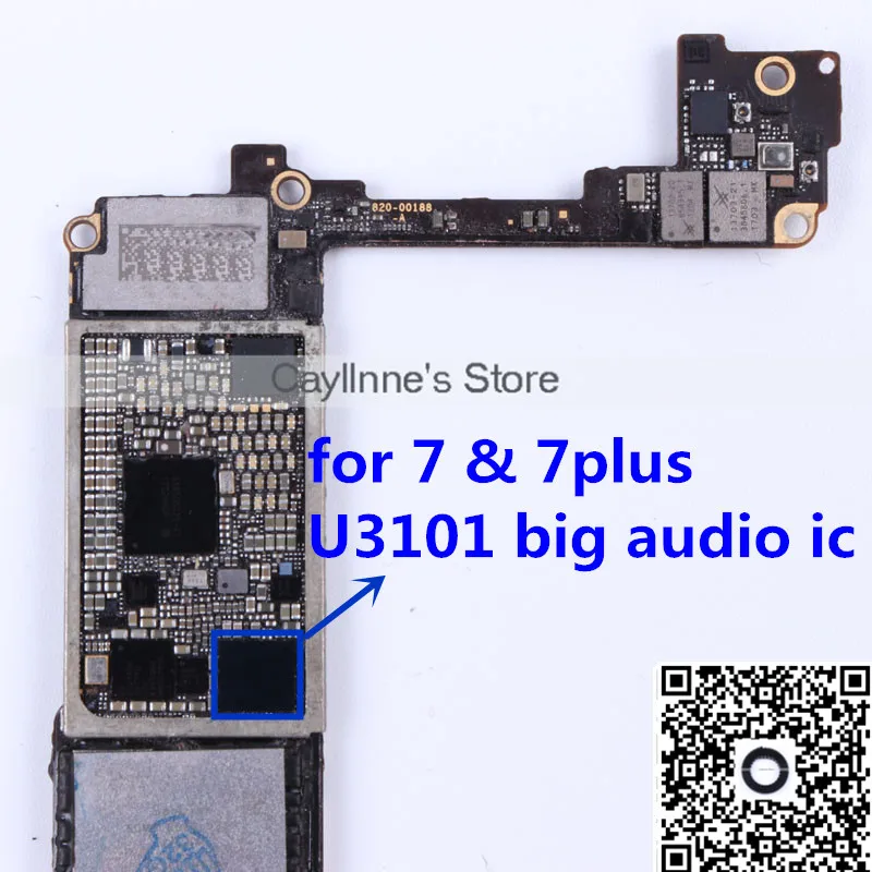 5 шт./лот U3101 для iphone 7 7plus большой основной аудио кодек ic 338S00105 чип CS42L71|Платы