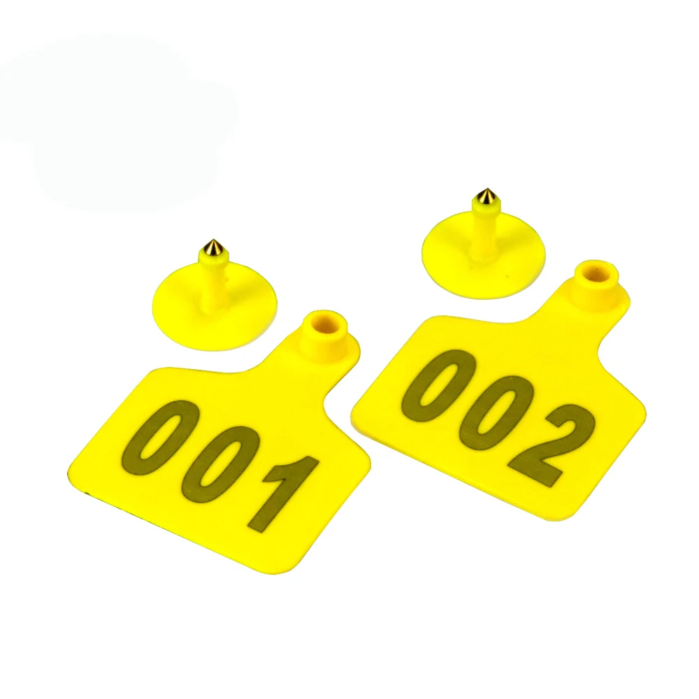 100 шт. для фермы крупного рогатого скота коровьего ушей с маркировкой животных