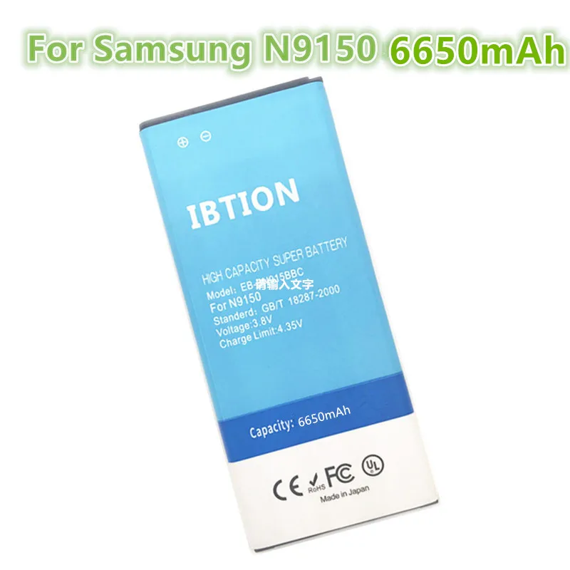 IBTION 6650mAh EB-BN915BBC/E For Samsung Galaxy Note Edge N9150 battery N915K N915L N915S N915X SM-N915 N915A N915D N915F | Мобильные