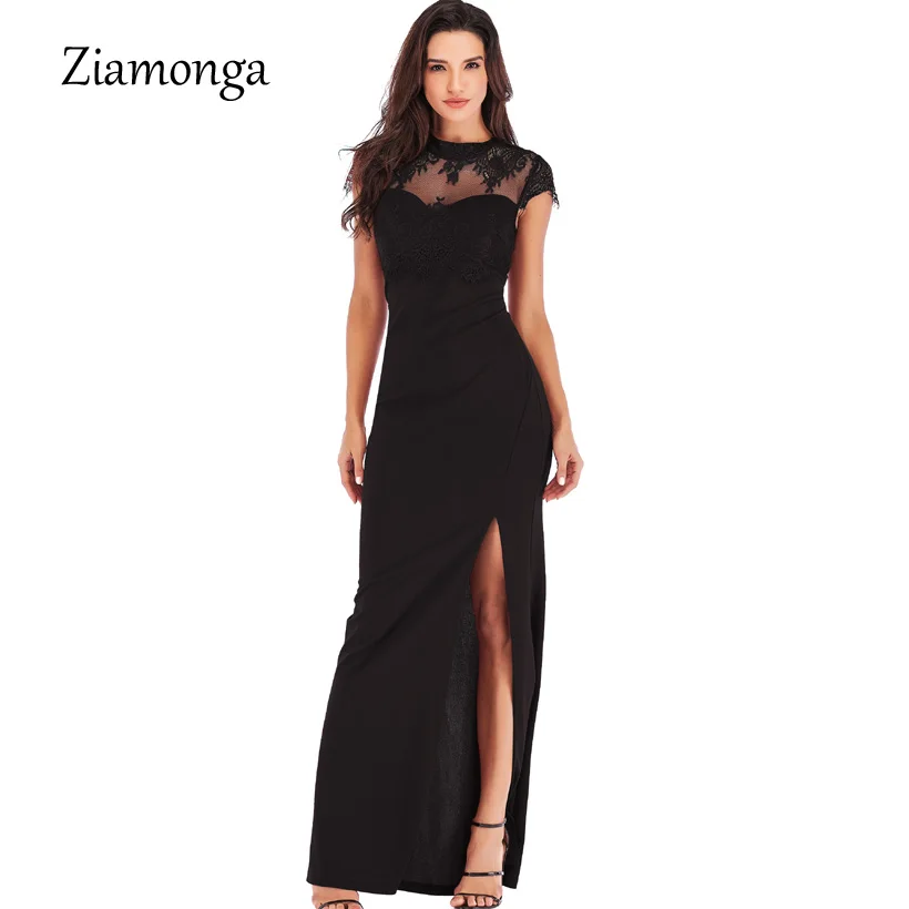 Ziamonga Vestidos Verano 2018 летнее платье для женщин свадьбы с вечерние круглым вырезом