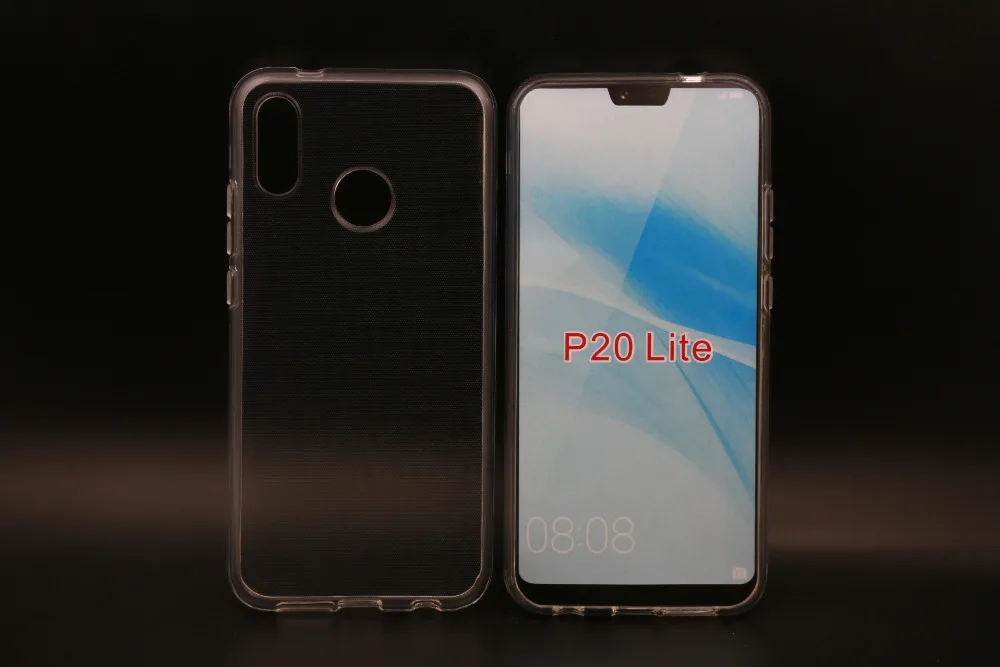 100 шт./лот прозрачный Гладкий Мягкий ТПУ чехол для Huawei P20 Lite|Бамперы| |