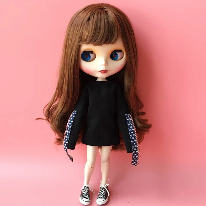 B001 шарнирная кукла Blyth одежда 30 см 1/6 куклы аксессуары Azone Длинные рукава футболка