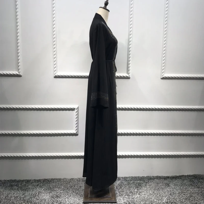 Vestidos кафтан абайя Дубай кардиган хиджаб мусульманское платье абайя s женский халат Femme Катара ОАЭ кафтан Elbise турецкие исламские платья