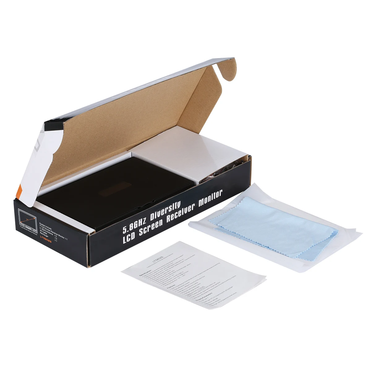 LCD5802 LT5802S 5802 5,8G 40CH 7 дюймов приёмник разнесённых сигналов Raceband для контроля уровня сахара в крови с встроенным Батарея для радиоуправляемого летательного аппарата FPV