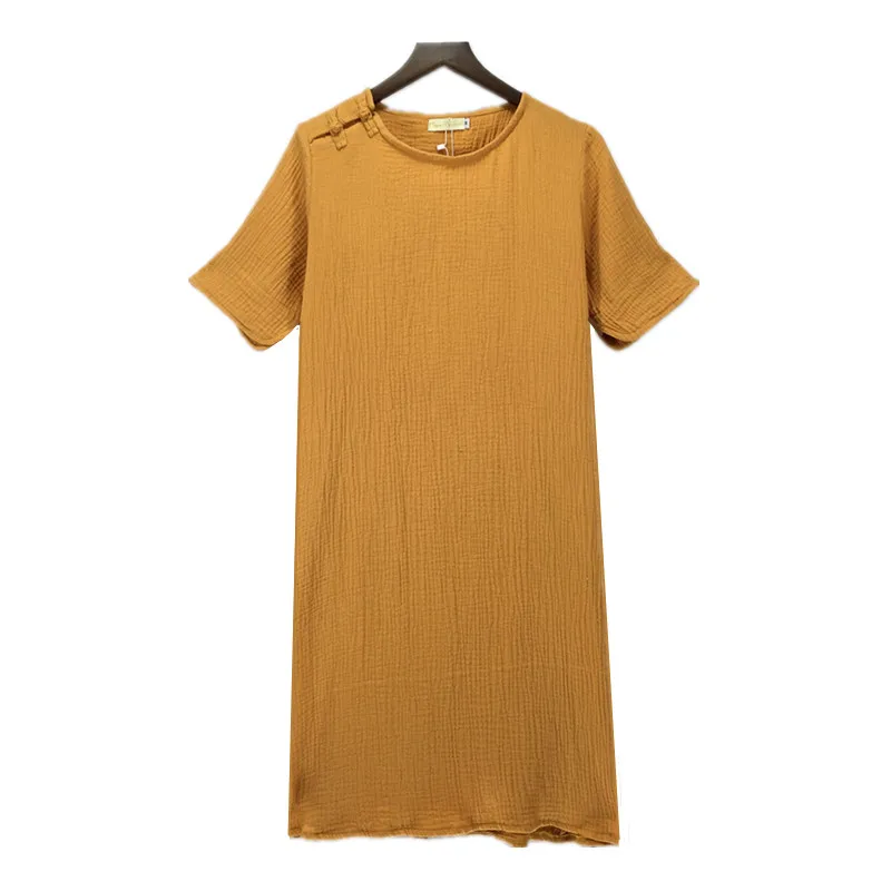 Новое весенне летнее платье 2020 женское хлопковое льняное винтажные платья