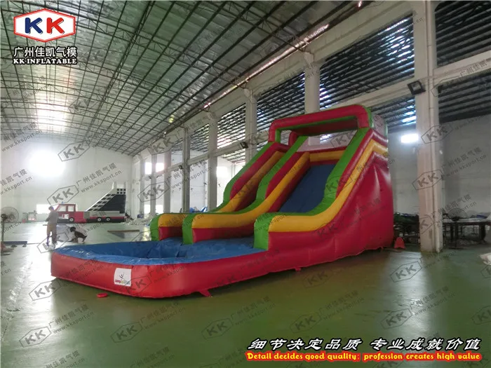 Надувная водная горка с бассейном для надувных водных игр|inflatable water slides|water slidewater