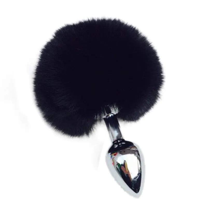 New Metal Anal Plug Tail Rabbit Butt G-spot AV Stick Trainer Toys For Woman adult toy #F |
