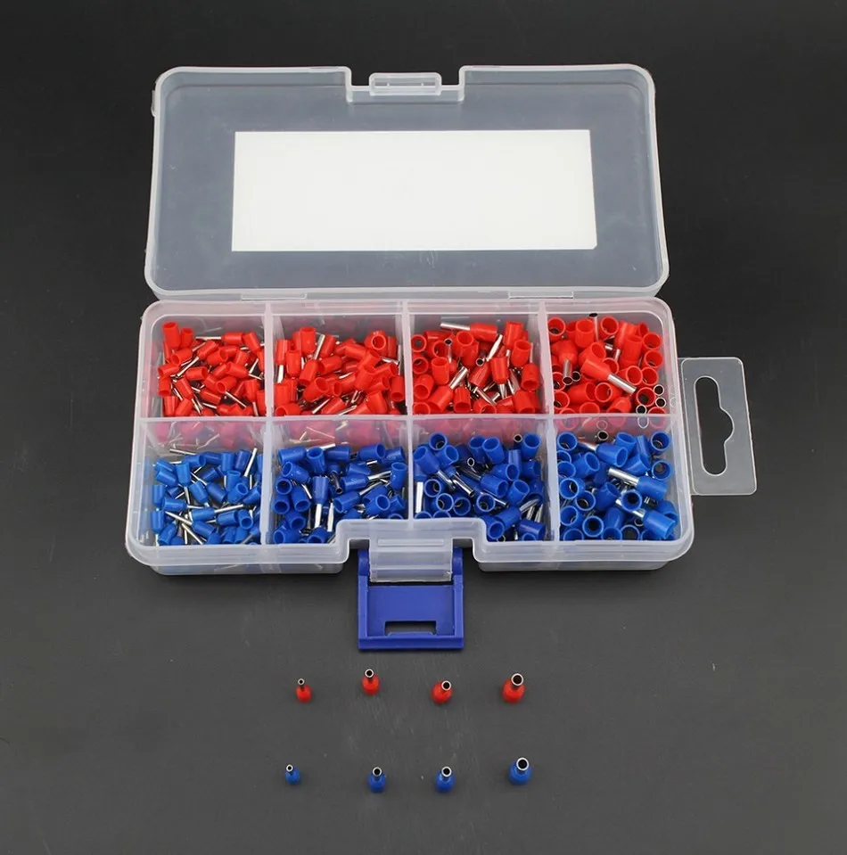 400 шт. медный обжимной соединитель Изолированный Шнур концевой наконечник набор