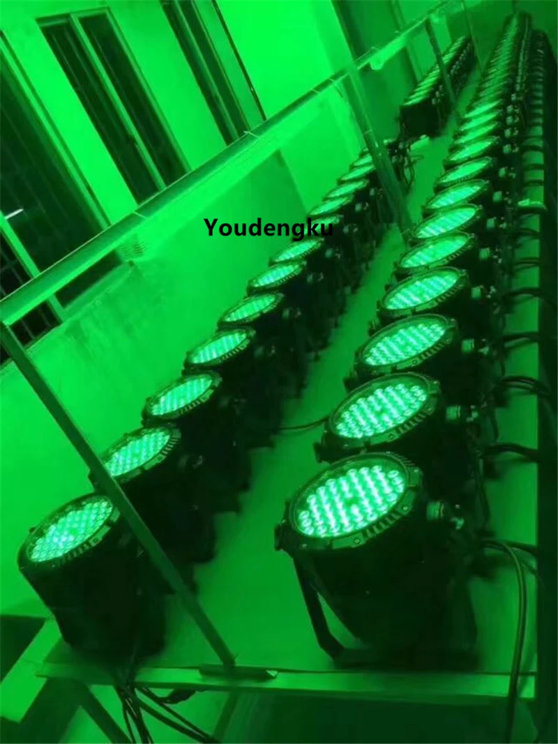 16 шт. 2016 наружные светодиодные цветные сценические огни IP65 par can light 54x3w RGB 3 в 1