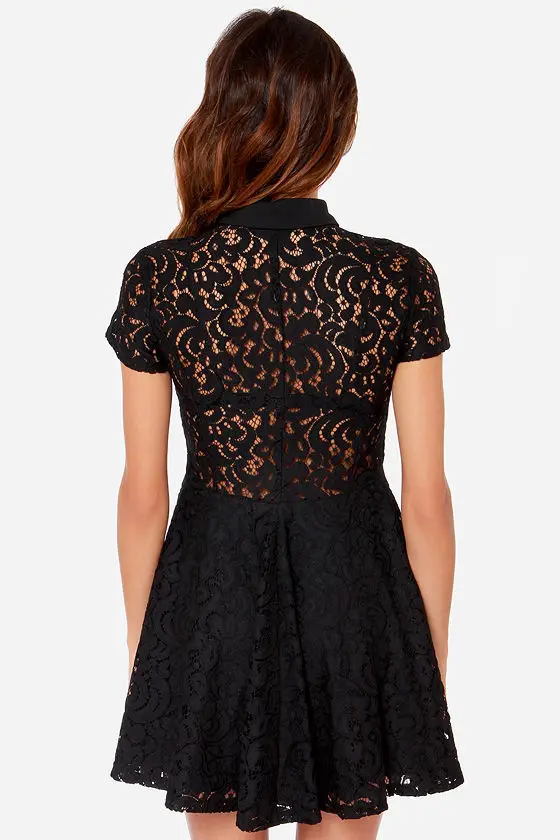 HYD 2015 Fashion New Europe and US Really Sexy gorgeous All Lace Full sleeve placket the Blouse buttons princess|button bootie|princess