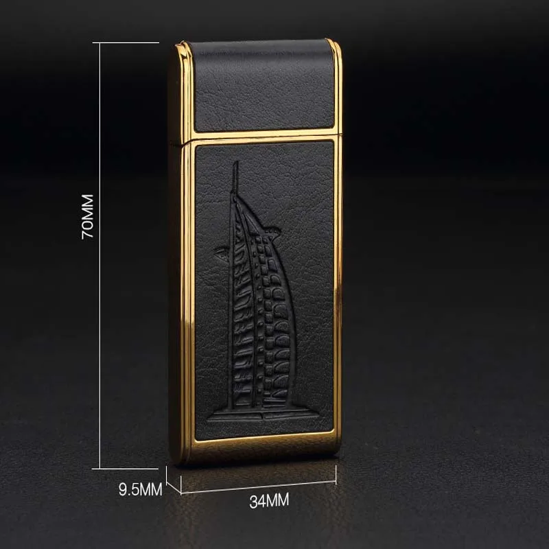 Модная Зажигалка для сигарет ветрозащитная зарядка Usb креативные зажигалки