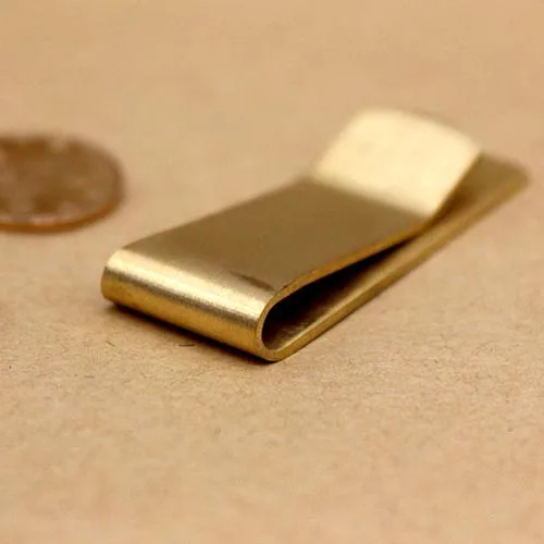 Кошелек Gibo Auja мужской из твердой меди и латуни|wallet clamp|clamp for moneyclip wallet |
