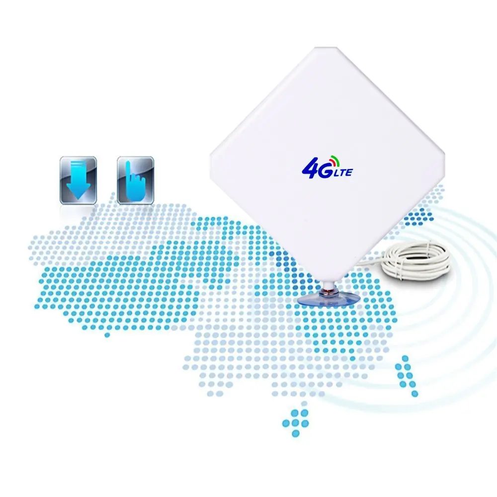 

4G LTE Antenna TS9, Aigital 35dBi Dual Mimo TS9 Antenna GSM/3G High Gain Antenna Signal Booster with 6ft Cable Outdoor Antenna