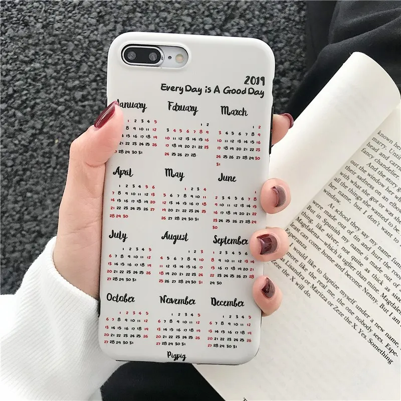 Funny New Year Gift Soft Silicon Case for Iphone Xs Max Xr Matte Letter Print 6s 7 8plus X Tpu Shell Back Cover |