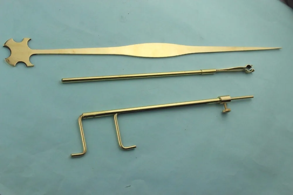 

3pcs various Cello tools,sound post Gauge/setter and sound post retriever