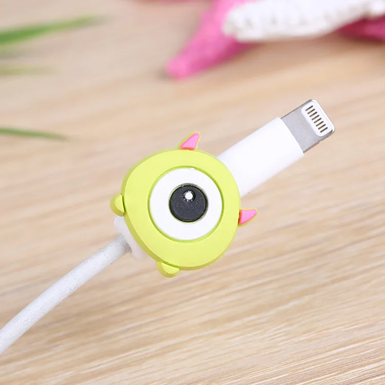 200 шт милый Единорог Бэтмен Китти кабель протектор для iPhone4 4s 5 5s 6 6plus 6s 7 8 USB зарядка