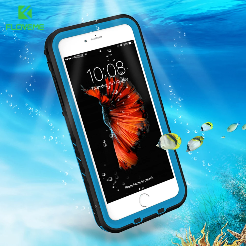 FLOVEME водонепроницаемый чехол для телефона iPhone 8 Plus модные водонепроницаемые