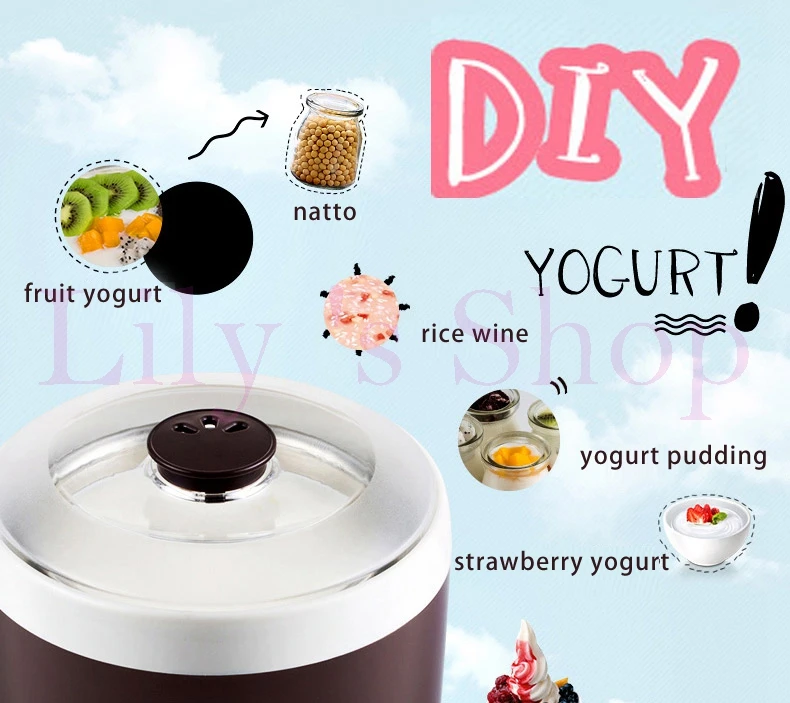 Автоматическая электрическая Йогуртница контейнер вкладыш из нержавеющей стали