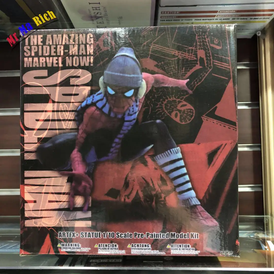 Marvel The Amazing Spiderman Con La Sciarpa Artfx + Statua 1/10 Scala Preverniciato Corredo Di Modello ПВХ фигурка Giocattoli |