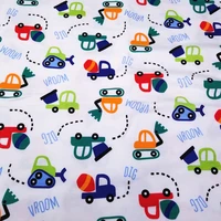 printed combed interlock 100 cotton knitted fabric for diy baby clothing making fabric 50170cm
