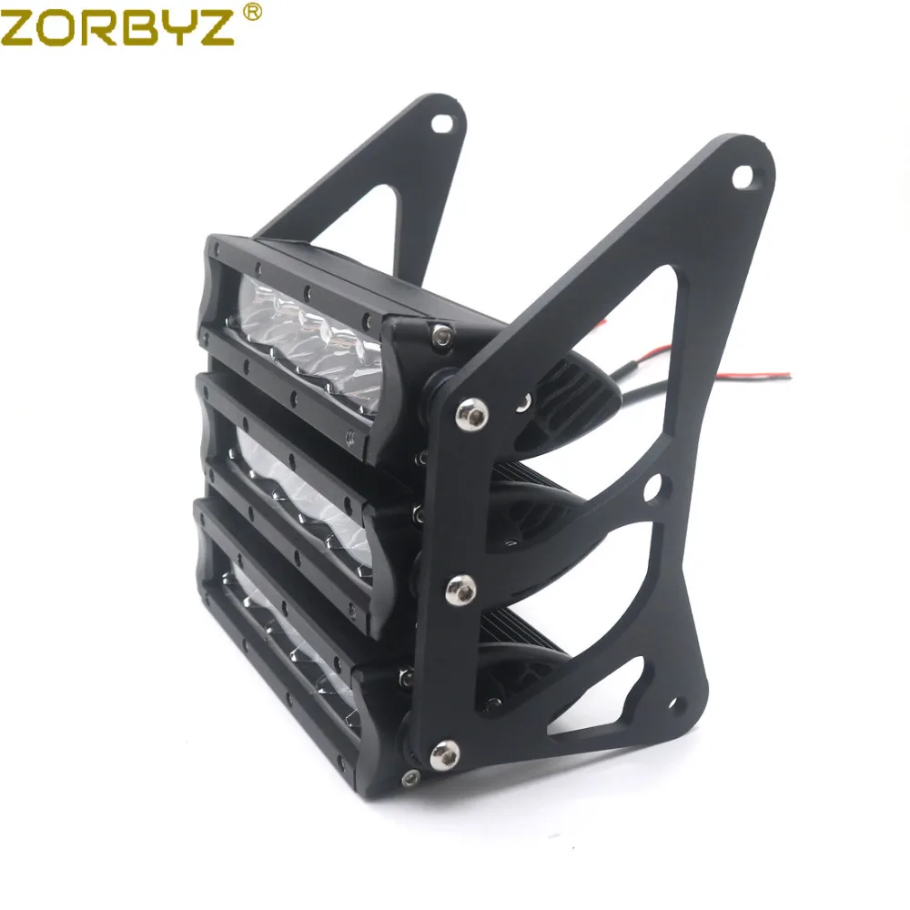 ZORBYZ мотоциклетный Черный винтажный трехуровневый светодиодный кронштейн для