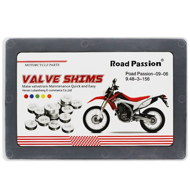 Road Passion 156 шт. мотоцикл 9 48 мм Диаметр клапан прокладки для Honda CRF450R CRF450X RVT1000R TRX450ER