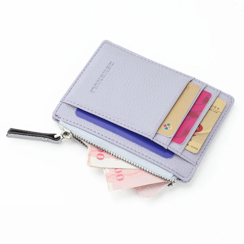 Новый модный брендовый мужской кошелек ультратонкий мини для монет на молнии