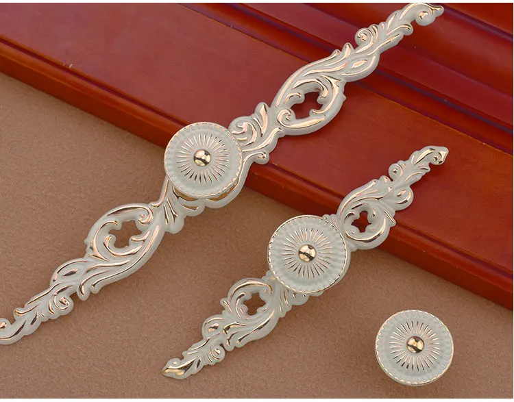 Европейские тянущиеся ручки потрепанный шикарный комод ручка для ящика белая