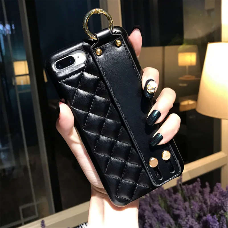 Высококачественный чехол из искусственной кожи для iPhone 6 6s 7 8 Plus мягкий ТПУ с